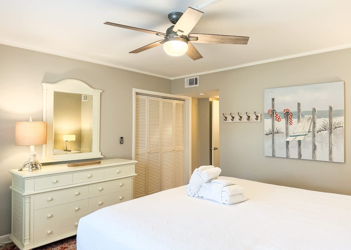 Downstairs King Suite with Pool View