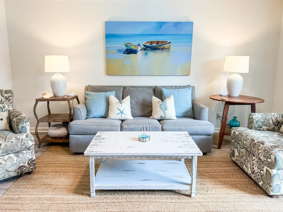 Living Area with Balcony and Pool Access
