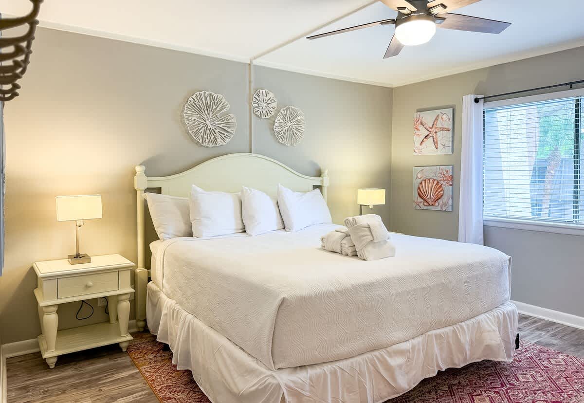 Downstairs King Suite with Pool View