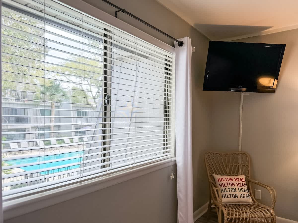 Downstairs King Suite with Pool View