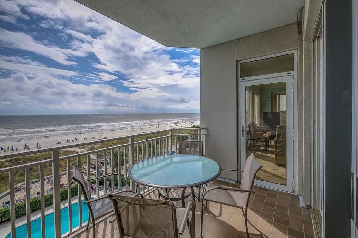 Balcony Shared by Primary Suite and Living Area