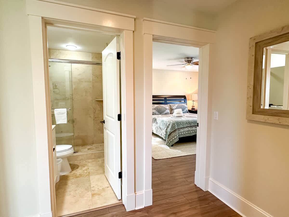Upstairs Full Guest Bath and King Suite #1