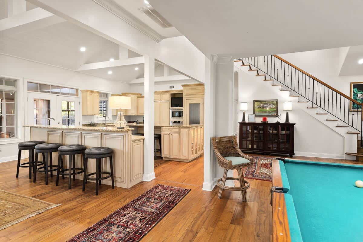 Billiard Room to Open Kitchen