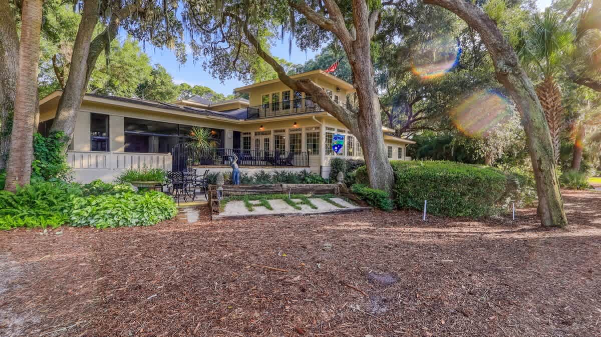 Rear Exterior View of Home