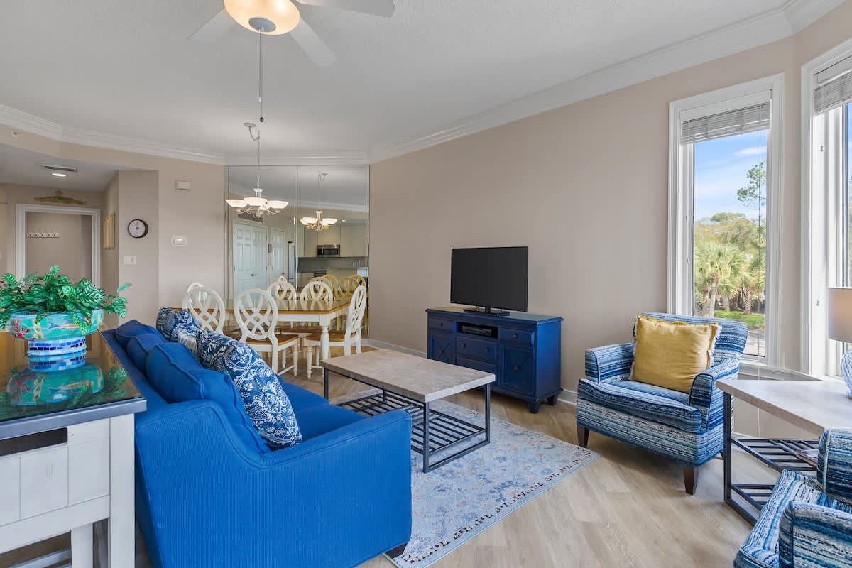 Living Area with Balcony
