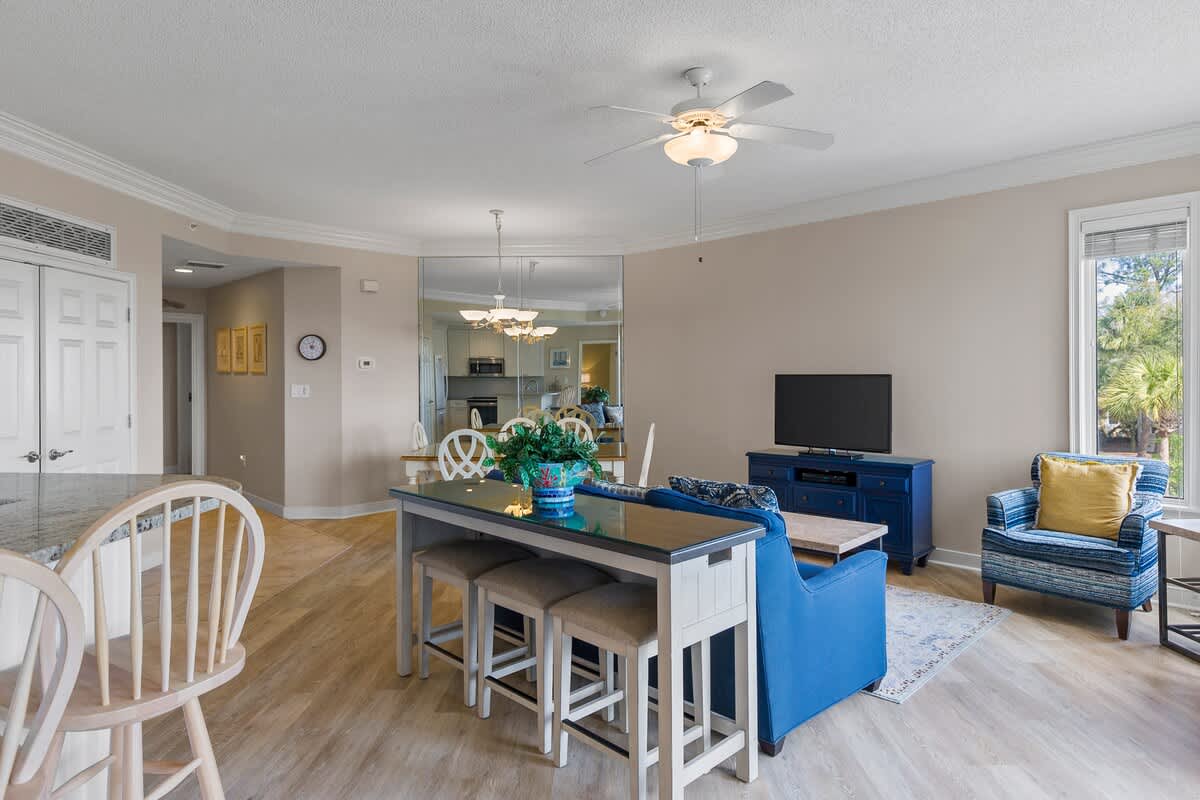 Living Area with Balcony
