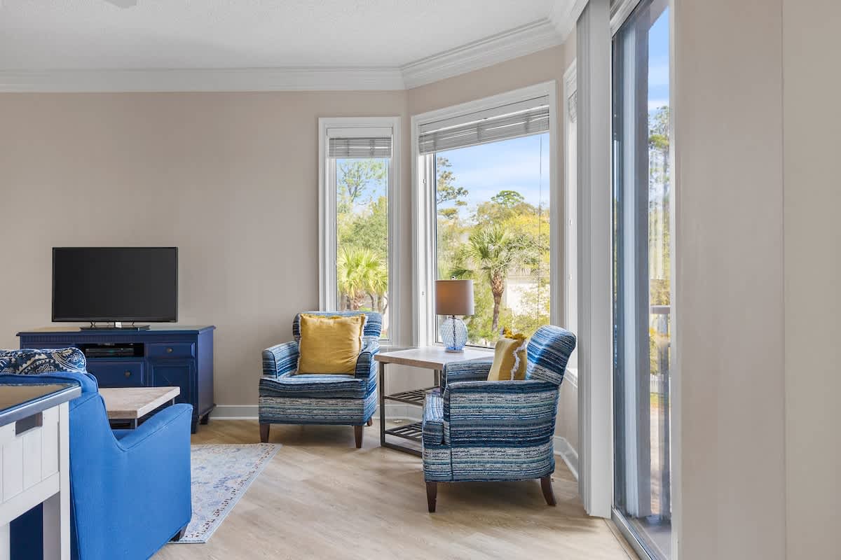Living Area with Balcony
