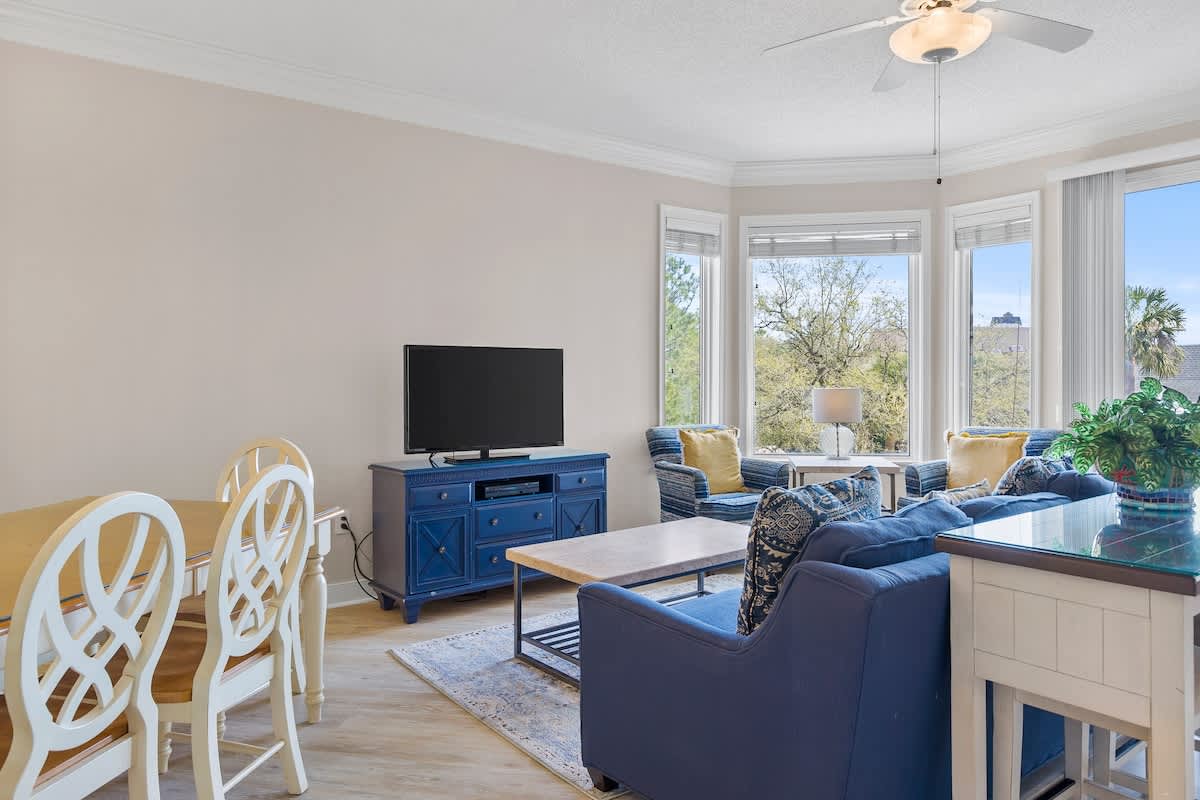 Living Area with Balcony