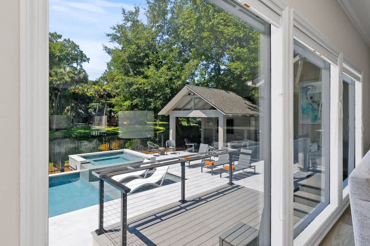 Pool View from Living Area