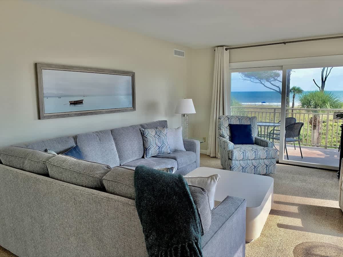 Living Area with Amazing Ocean Views!