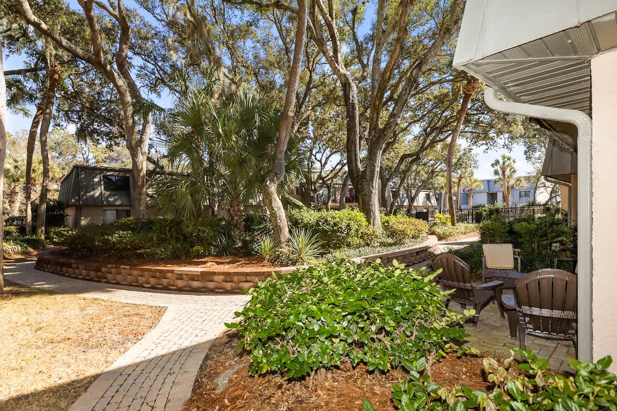 Pathway to the Pool from the Back Patio