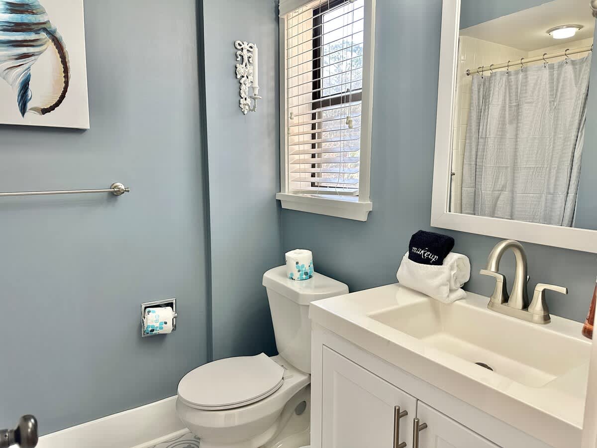 Guest Bathroom with Laundry