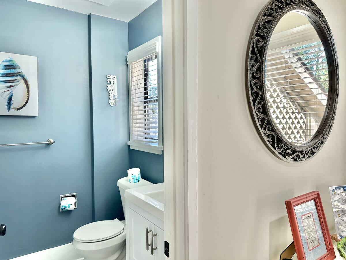 Guest Bathroom with Laundry