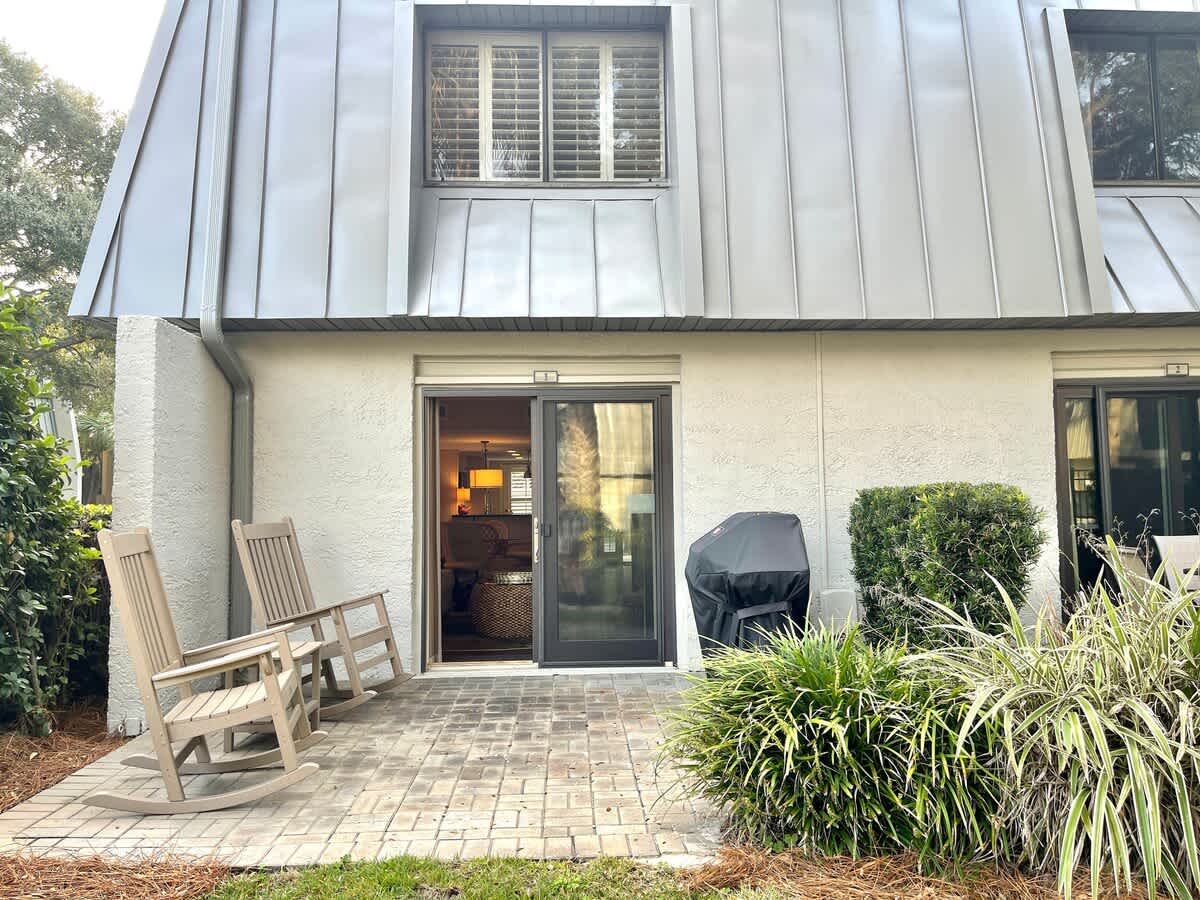 Back Patio with Propane Grill