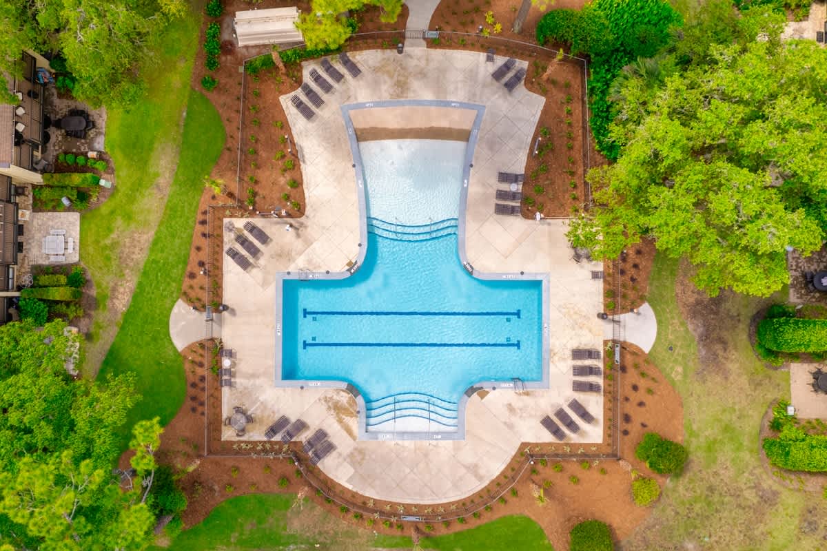 Aerial of Community Pool