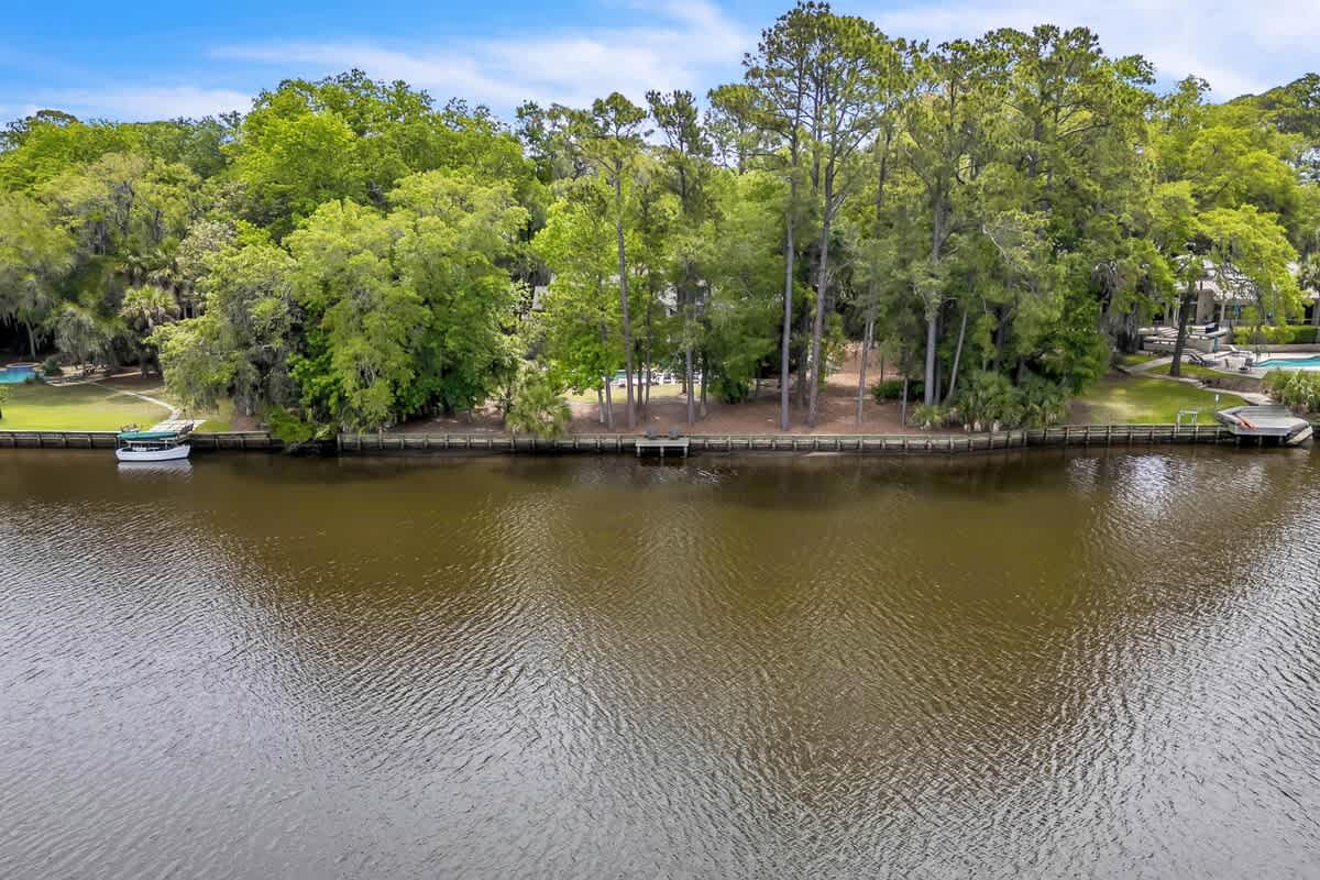 View of Home's Dock on Palmetto Dunes Lagoon