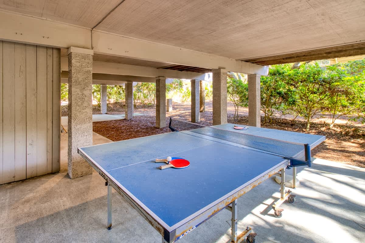 Ping Pong Table in Carport