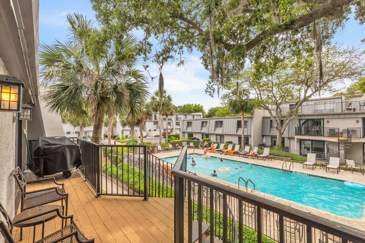 Back Patio Overlooking Community Pool