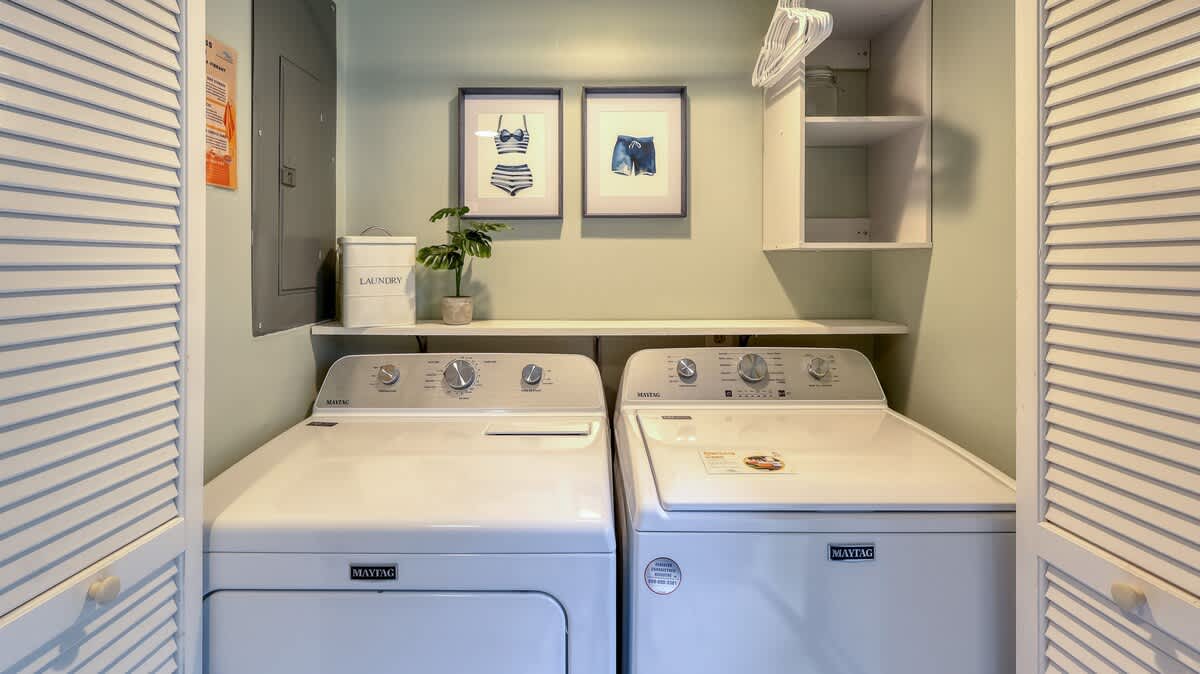Laundry Closet in Kitchen