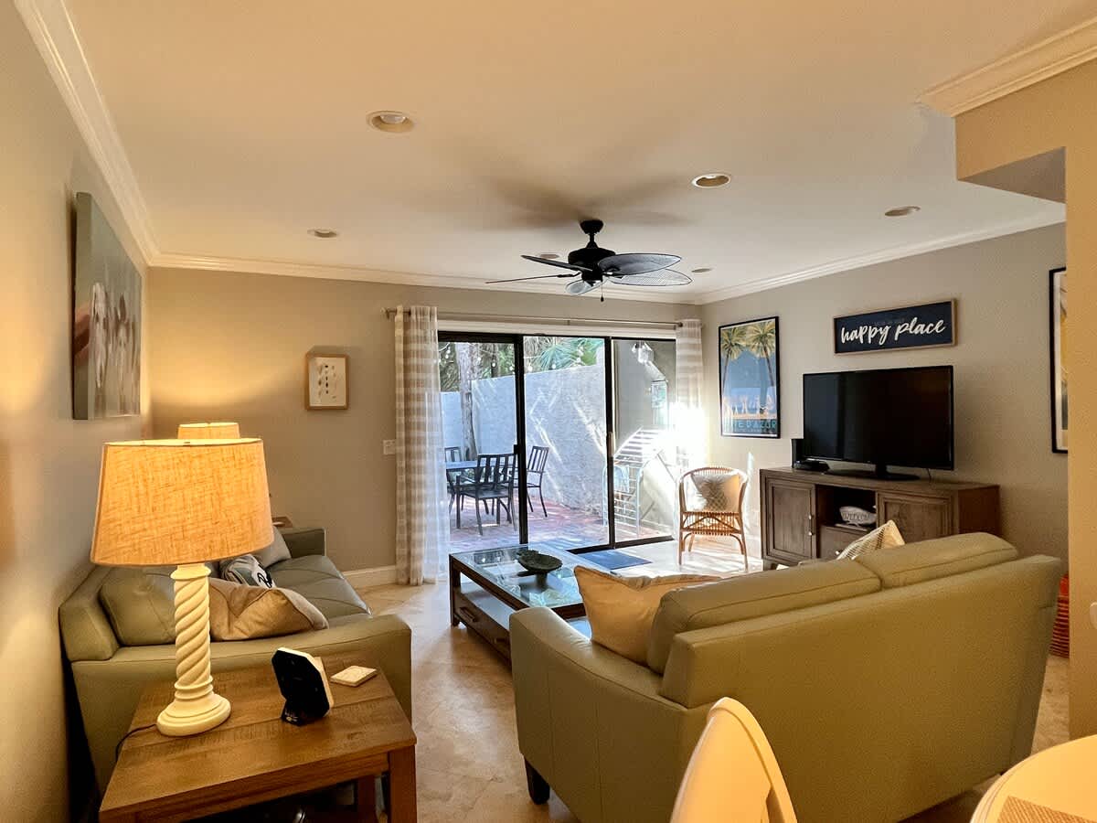 Living Area to Backyard Courtyard Area with Propane Grill