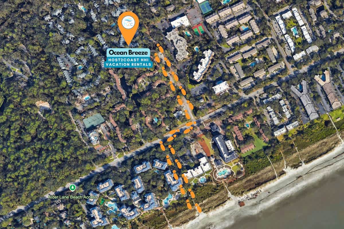 Ocean Breeze Beach Path