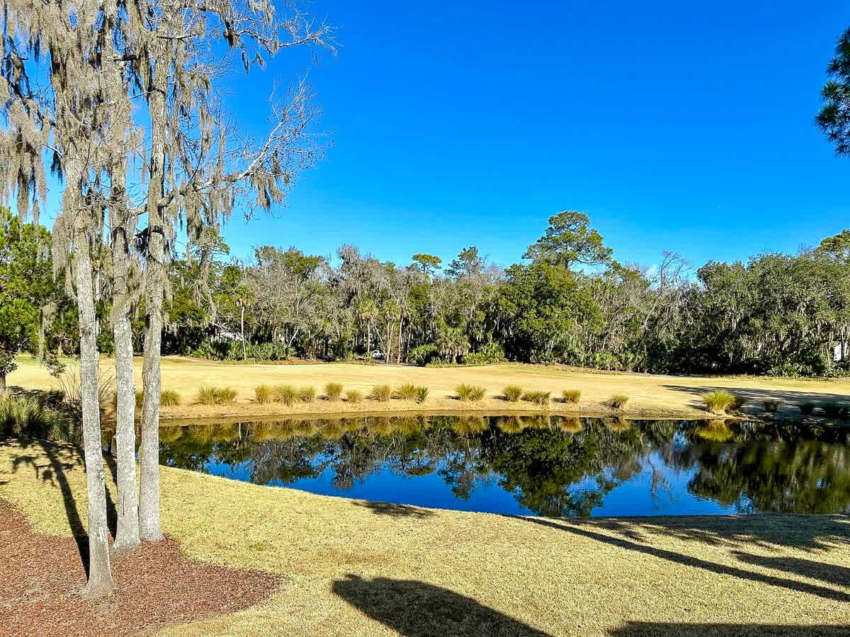 Balcony View of Lagoon and Golf Course Views
