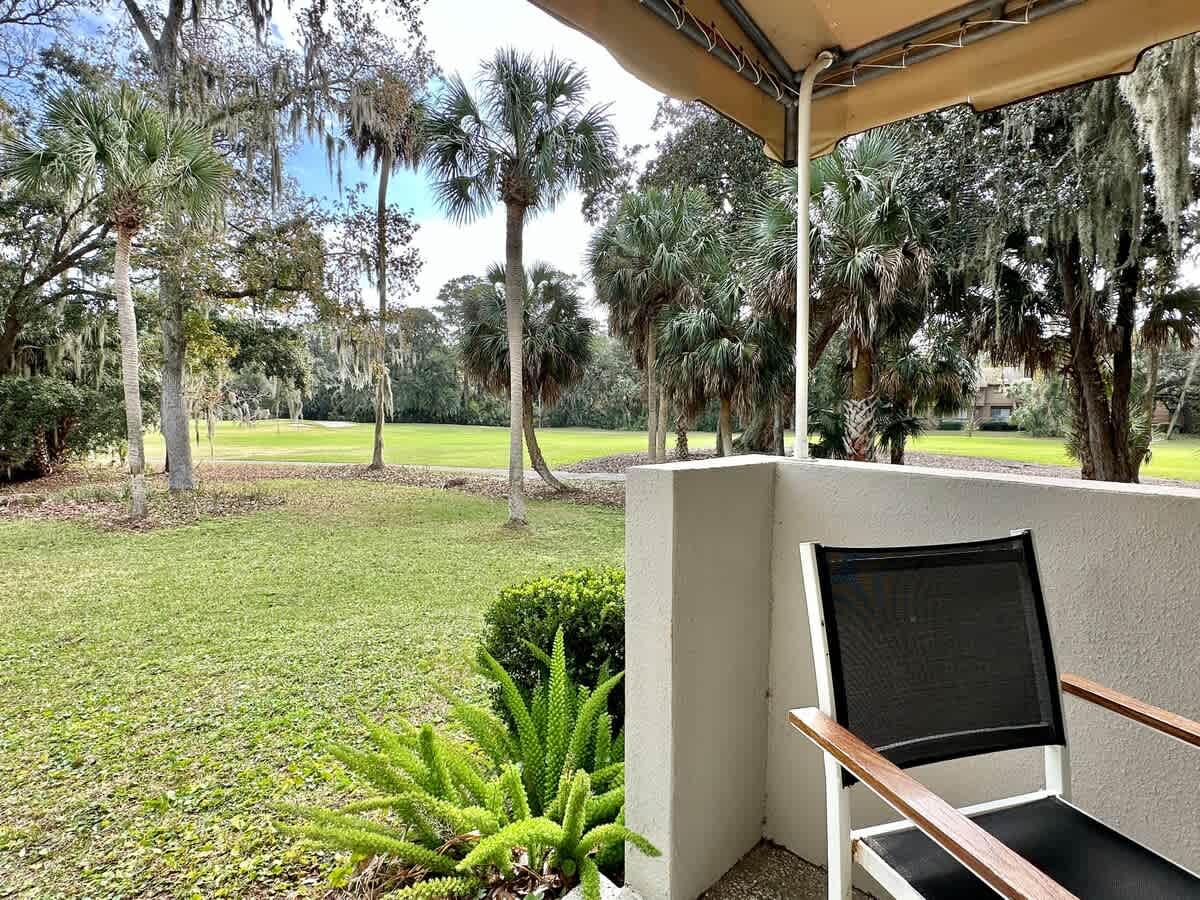 Golf views from Patio