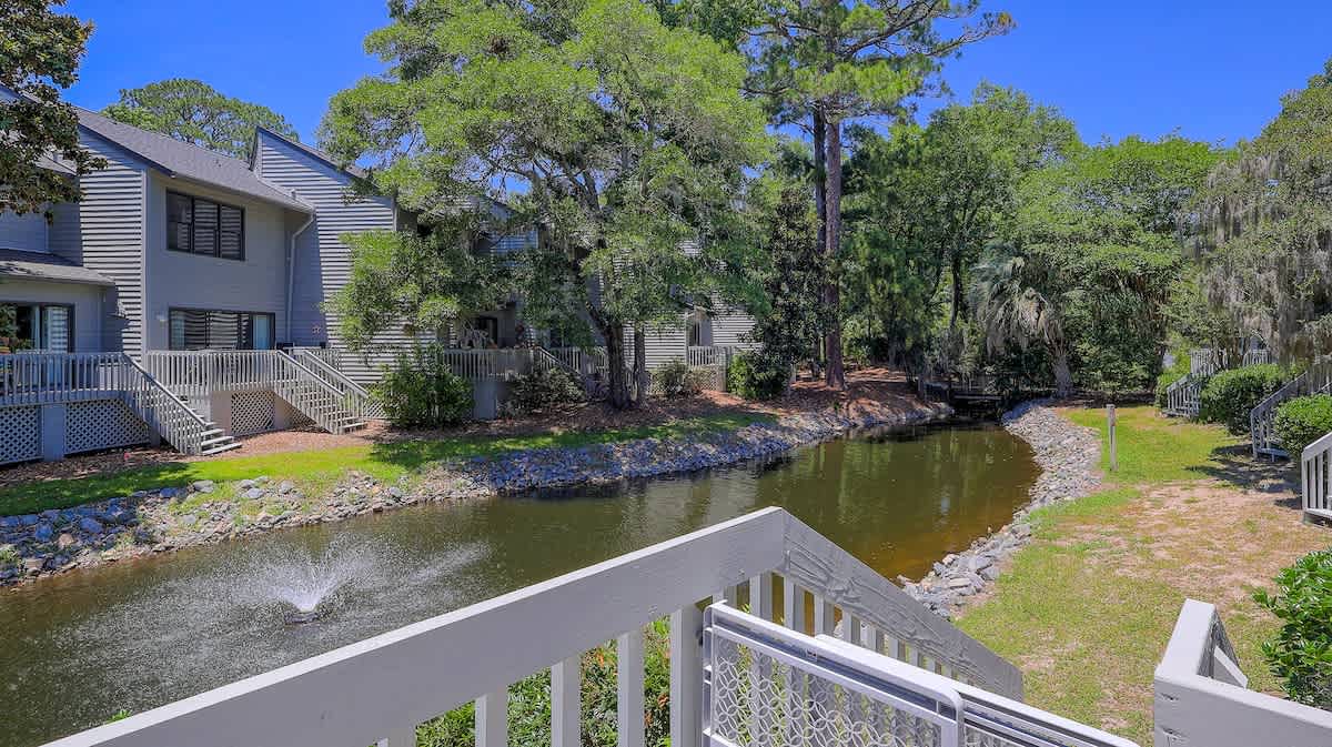 Porch with Lagoon Views and Private Charcoal Grill
