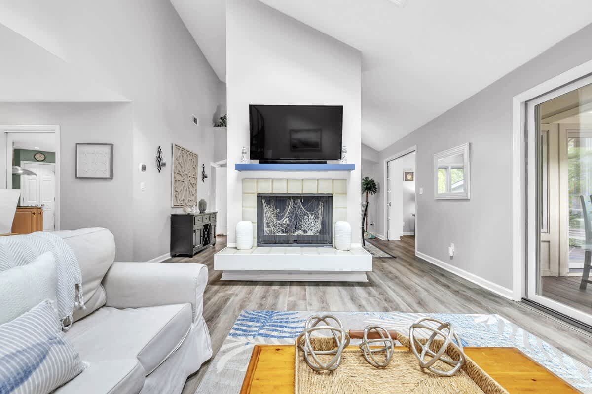 Open Living Space with Deck Access