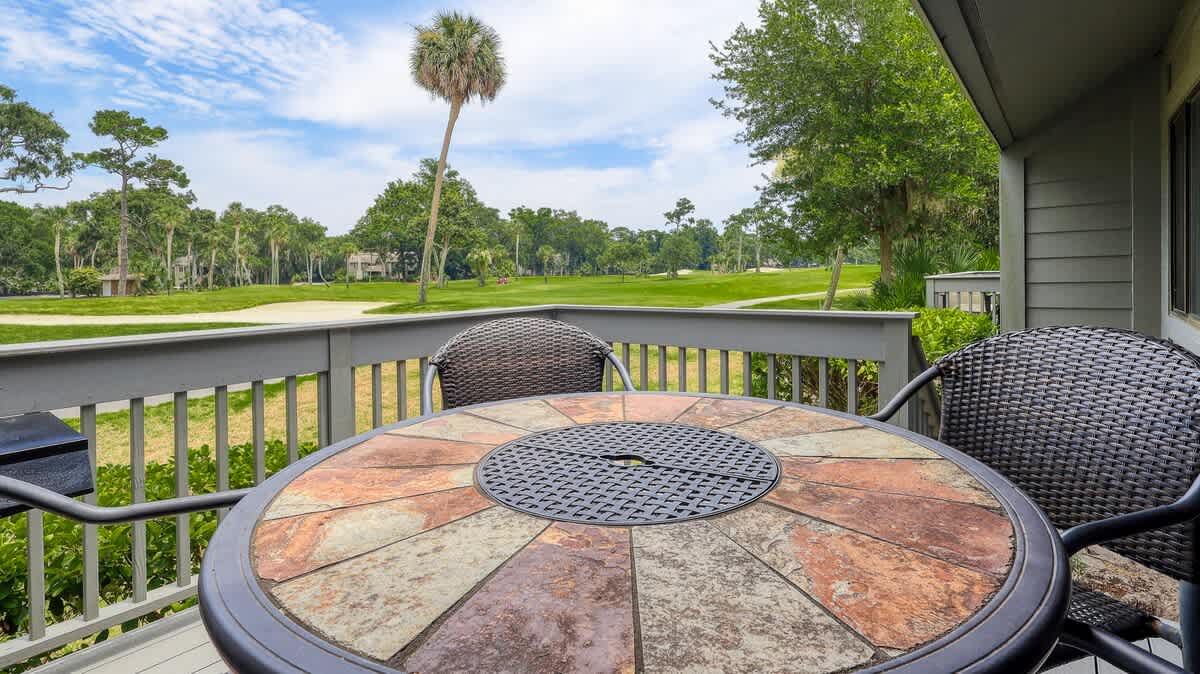 Patio with Golf Course Views