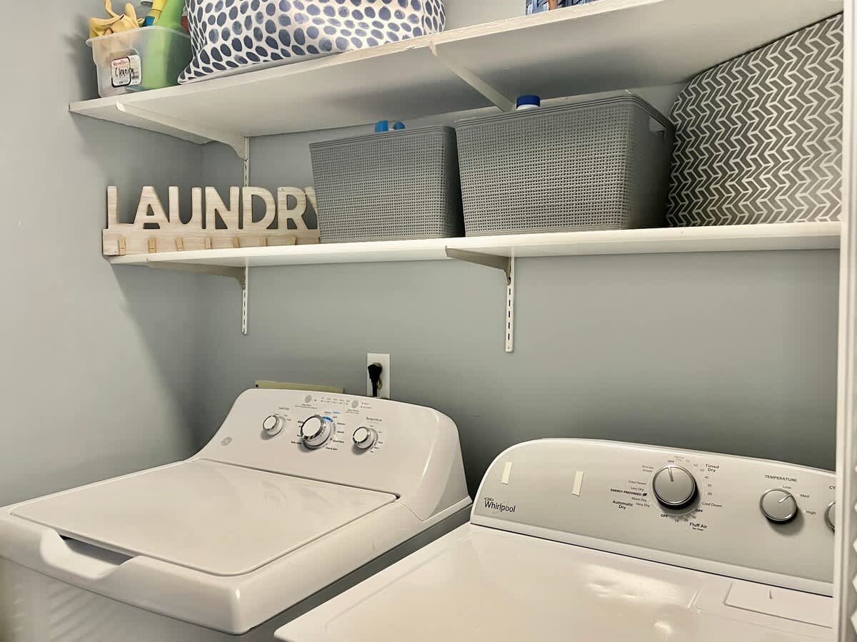 Laundry Closet in Kitchen