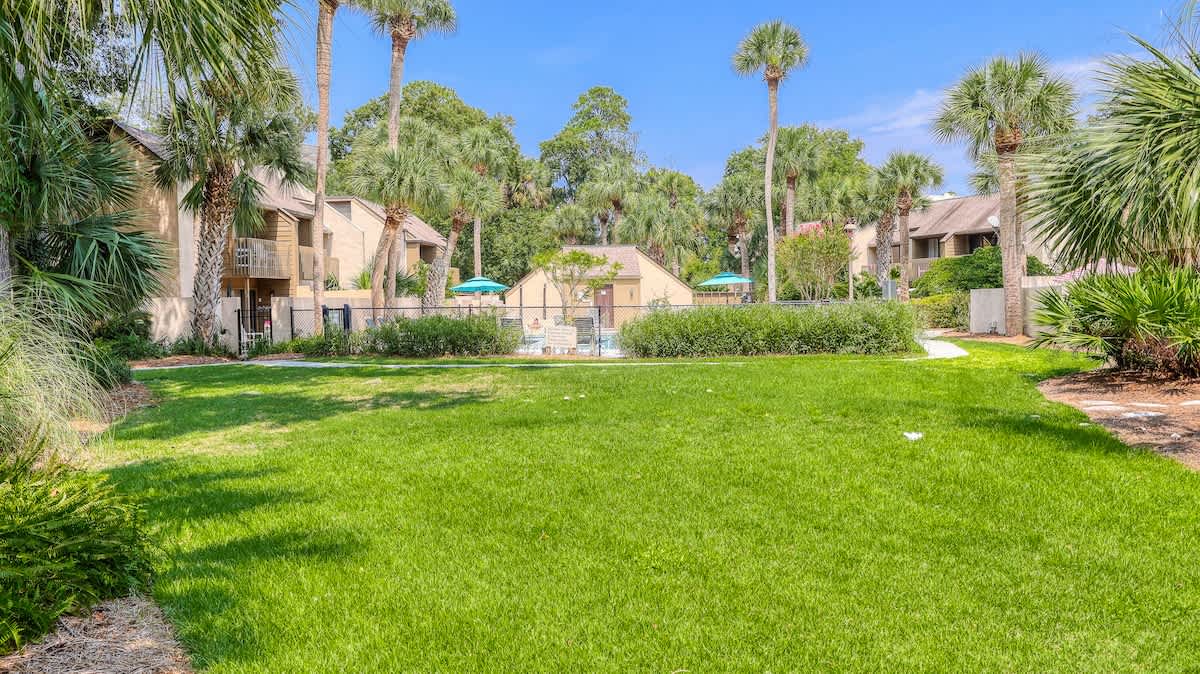 Patio Access to Shared Lawn and Pool