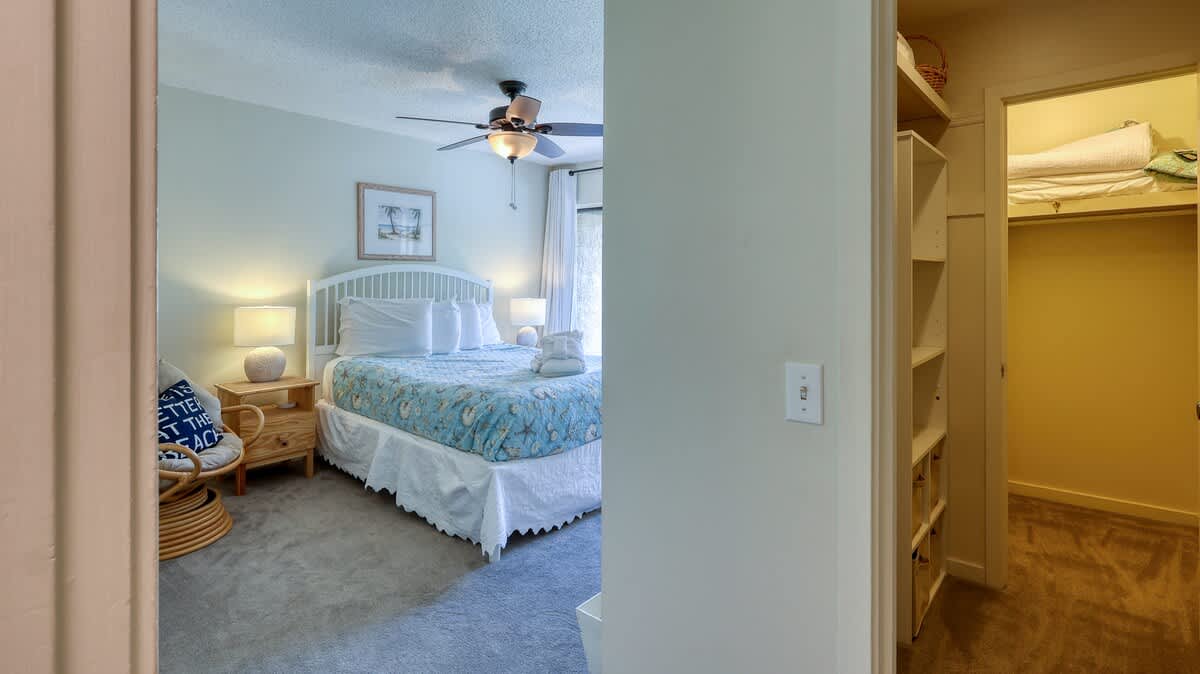 Primary Suite with Balcony and Walk-In Closet