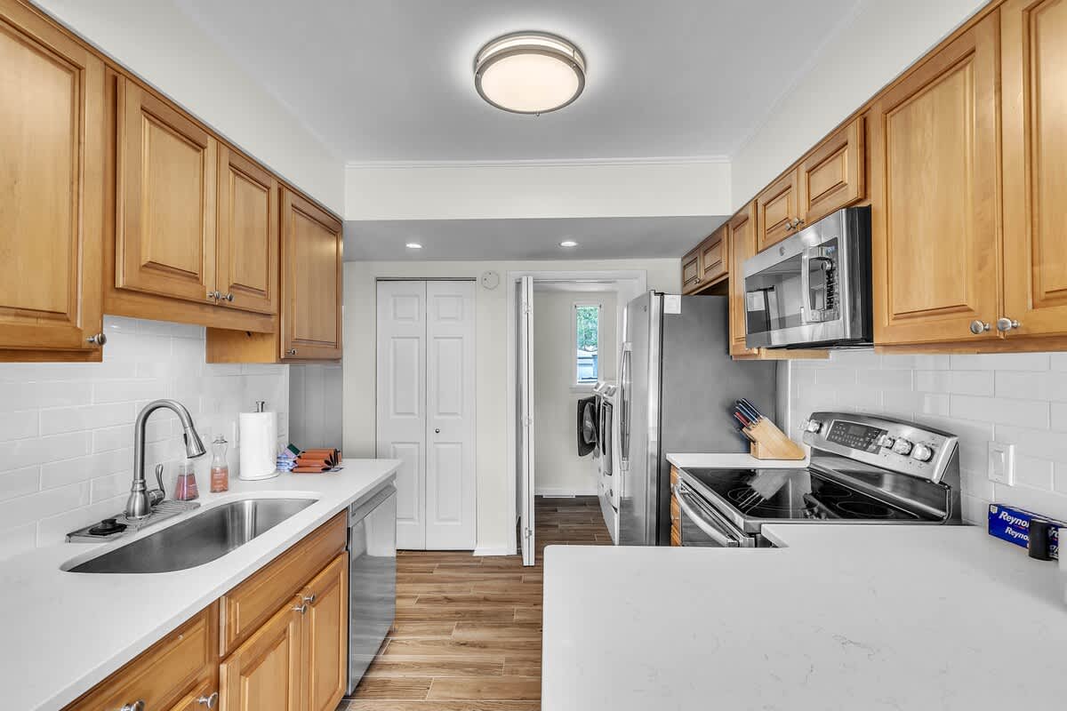 Kitchen with Laundry Closet