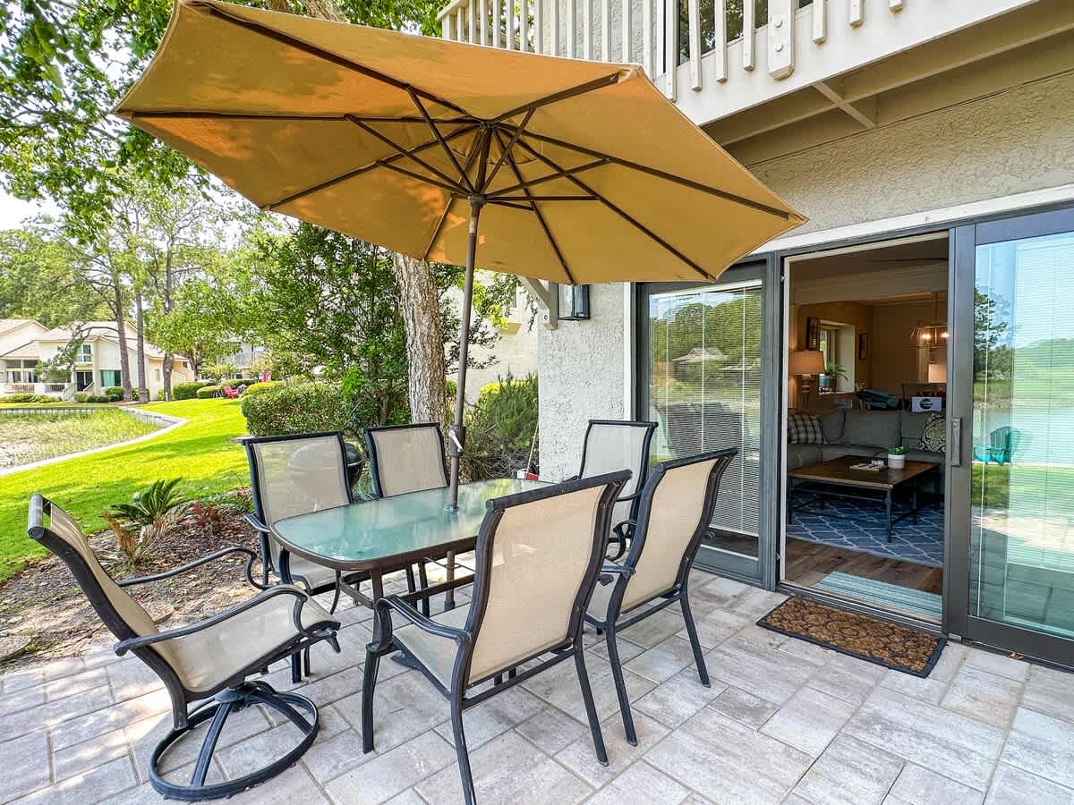 Patio with Lagoon View