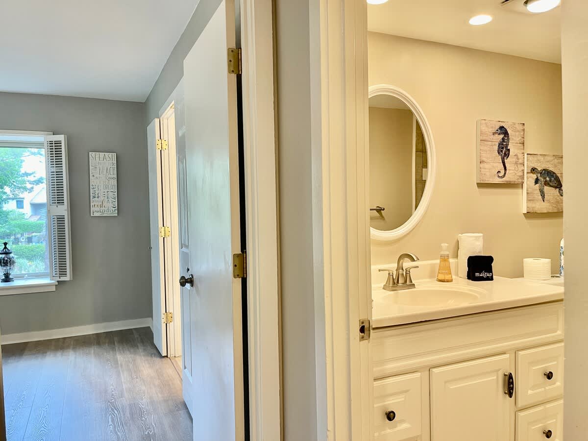 Hallway Into Hall Bath