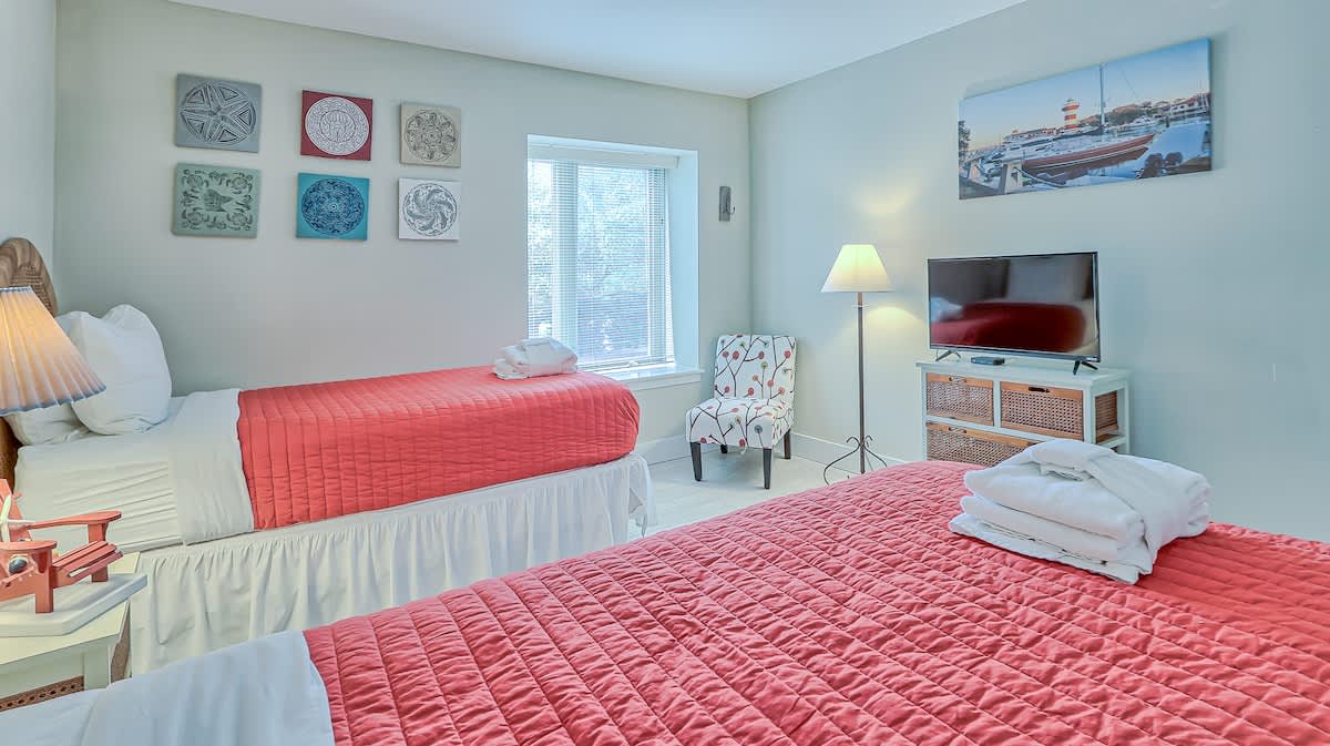 Guest Bedroom with Two Twins