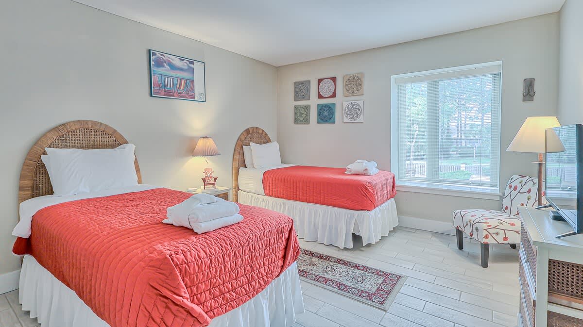 Guest Bedroom with Two Twins