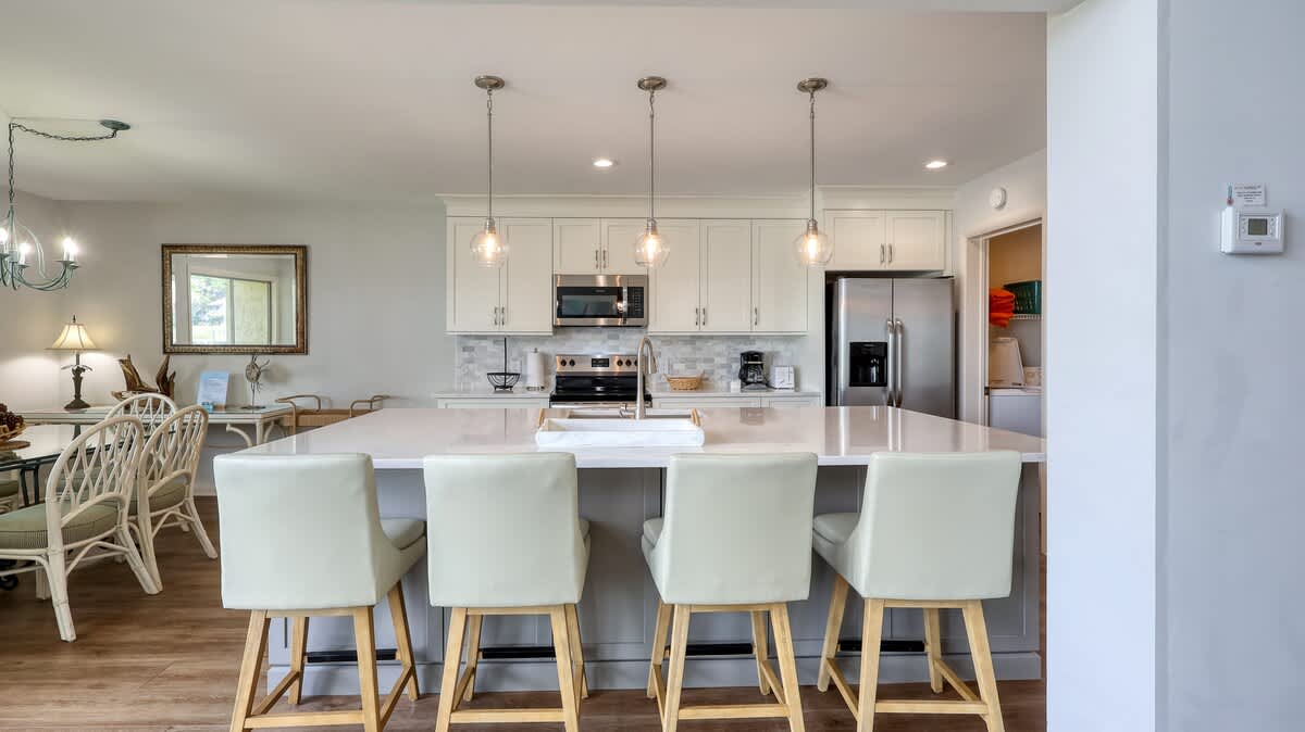 Kitchen and Large Island