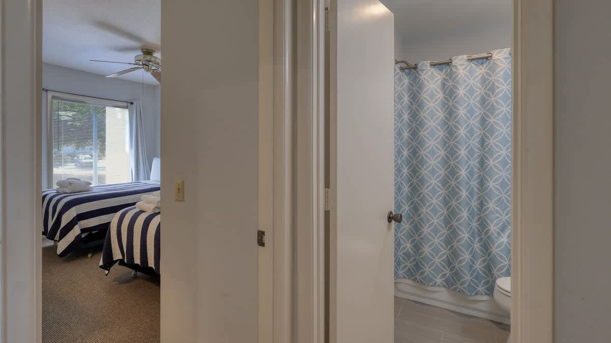 Downstairs Guest Bathroom and Double Twin Room