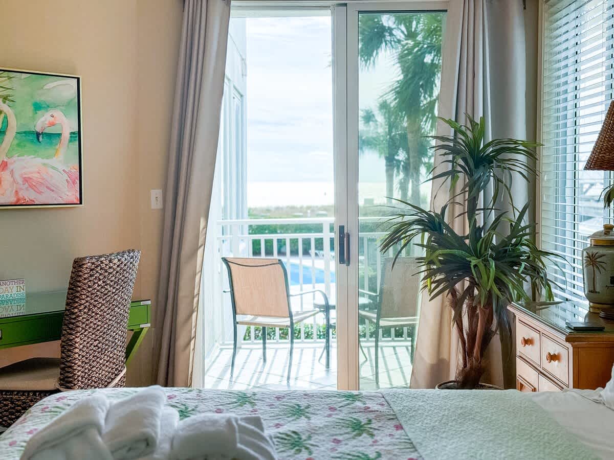 Balcony Overlooking Pool with Ocean View