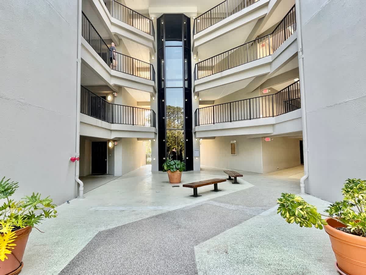 Interior Courtyard at Forest Beach Villas