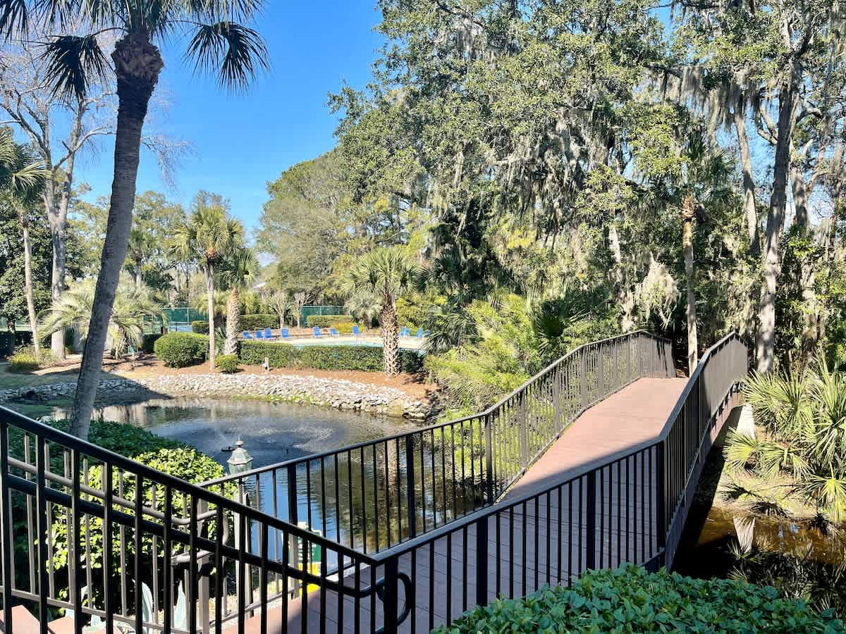 Bridge to Coligny Beach Parking within Steps of the Villa!