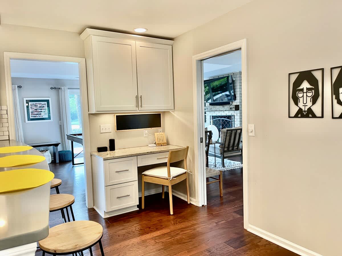 Work Space in Kitchen