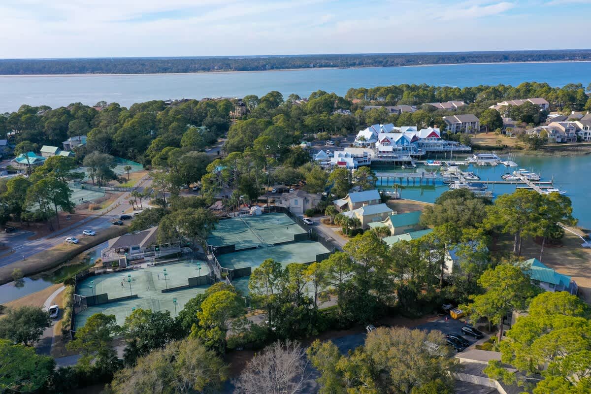 Aerial View of The South Beach Marina