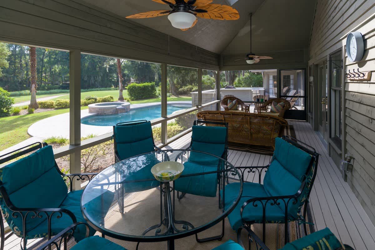 Enclosed Patio Off of Den