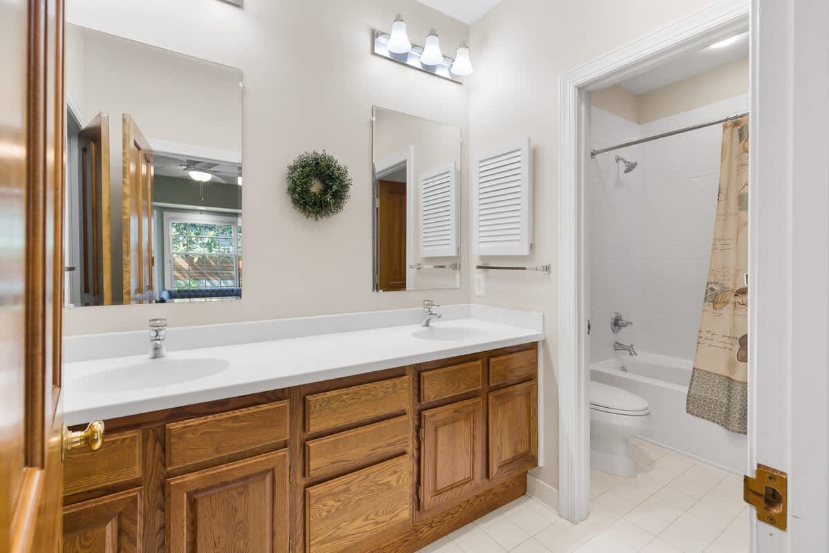 Guest King Suite Bathroom with Double Vanity