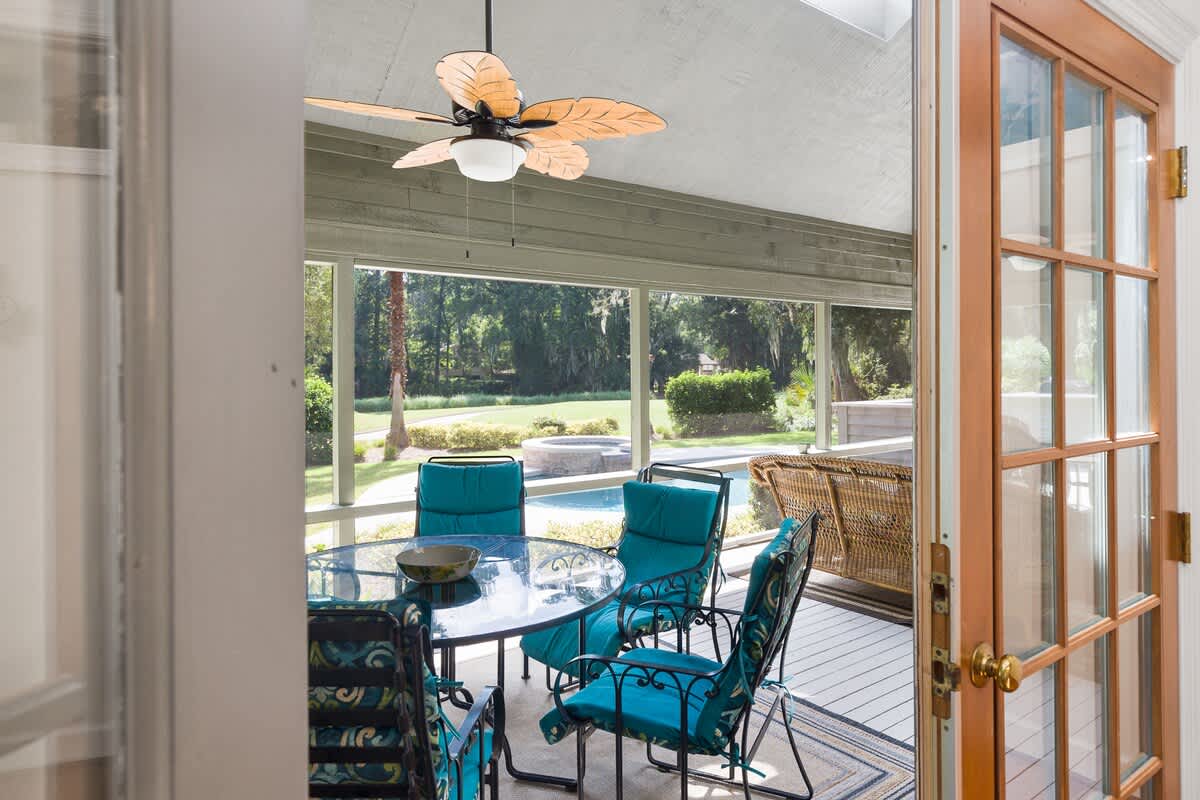 Enclosed Patio Off of Den