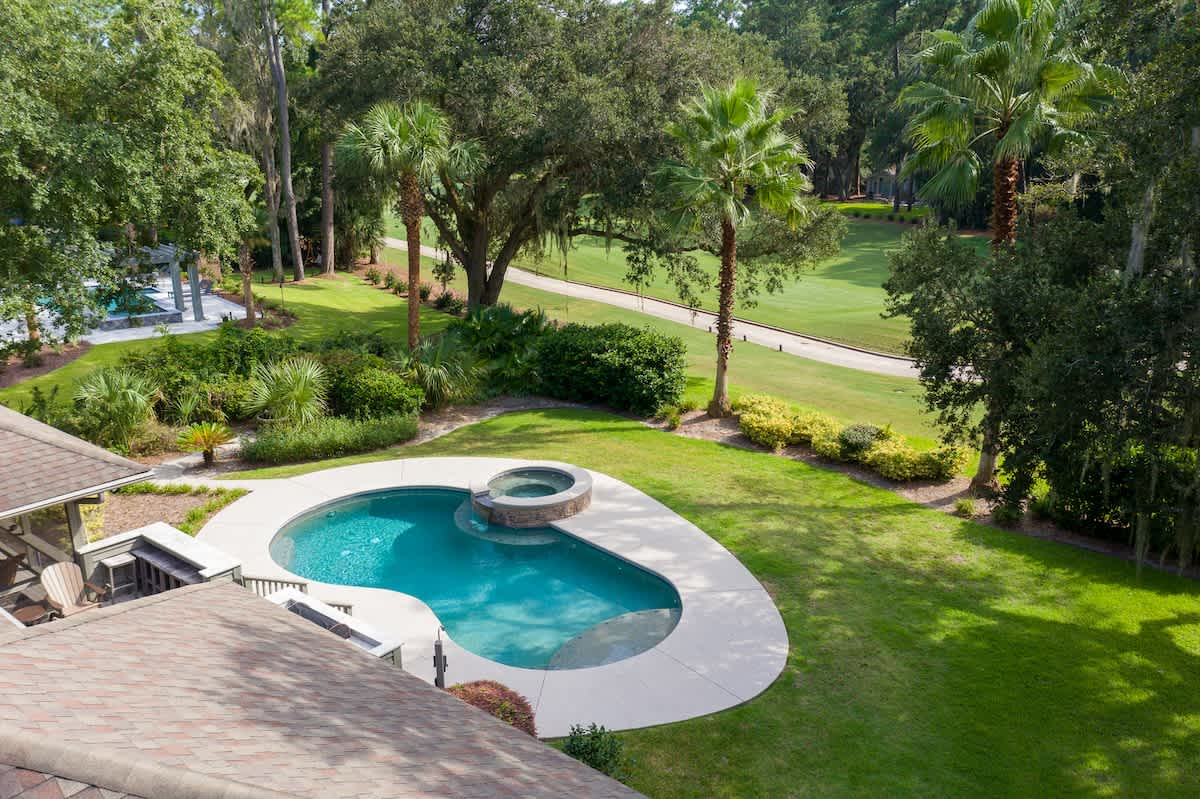 Pool with Views of Heron Pointe Golf Course