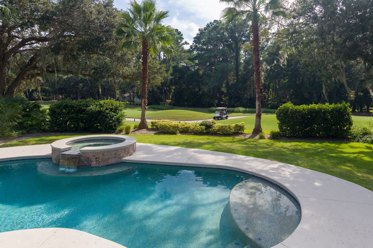 Pool with Views of Heron Pointe Golf Course